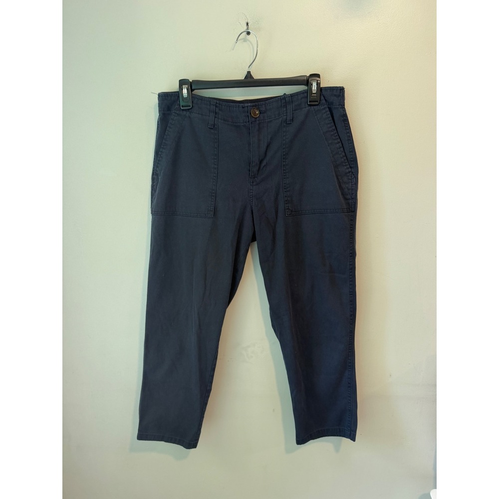 Tommy Hilfiger Womens Navy Blue Utility Cargo Pants‎ Elastic Waist Size Large